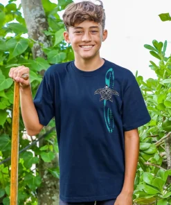 Honu Tribe - Navy Short Sleeve Crewneck T-Shirt