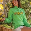Ilima Blossoms - Green Apple Dyed Long Sleeve Lightweight Pullover