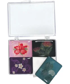 Island Floral 4Piece - Magnet Set