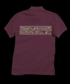 Island Tribal Band - Wine Dyed Short Sleeve Oceanfront Polo Shirt