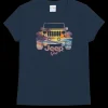 Jeep Girl - Navy Short Sleeve Crewneck T-Shirt