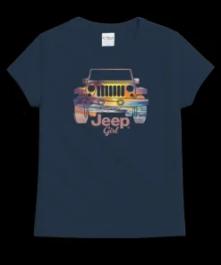 Jeep Girl - Navy Short Sleeve Crewneck T-Shirt