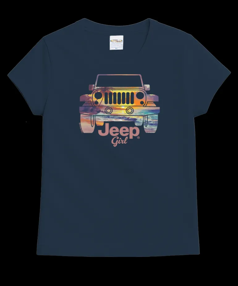 Jeep Girl - Navy Short Sleeve Crewneck T-Shirt