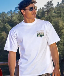 Jeep® Wrangler Evolution - White Short Sleeve Crewneck T-Shirt