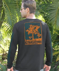Joshua Tree - Jet Black Long Sleeve Pima T-Shirt