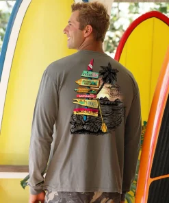 Kailua Signs - Crater Dyed® Long Sleeve Crewneck T-Shirt