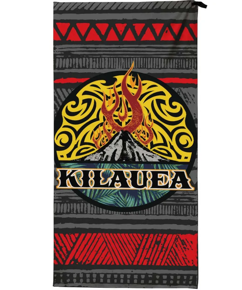 Kilauea Flame - Microfiber Beach Towel