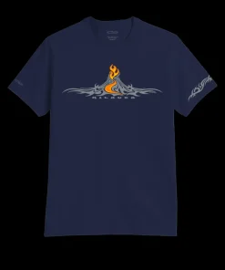 Kilauea Tattoo - Indigo Short Sleeve Pima T-Shirt
