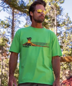 Lava Flow Tribal - Green Apple Dyed Short Sleeve Crewneck T-Shirt