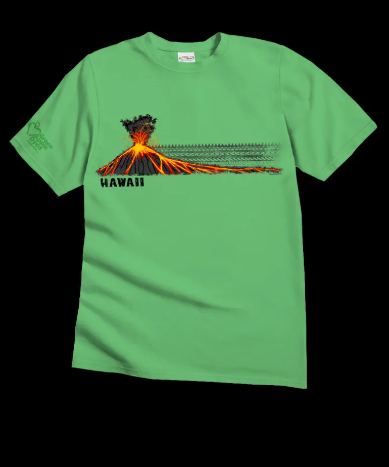 Lava Flow Tribal - Green Apple Dyed Short Sleeve Crewneck T-Shirt
