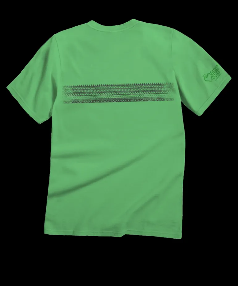Lava Flow Tribal - Green Apple Dyed Short Sleeve Crewneck T-Shirt