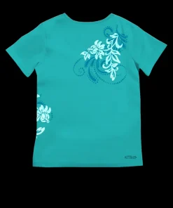 Leihua - Ocean Short Sleeve Pima V-Neck T-Shirt