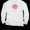Lily Tattoo - White Long Sleeve Crewneck T-Shirt