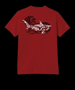 Mano A Mano Ekahi Vertical - Rugby Red Short Sleeve Pima T-Shirt