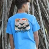 Miso Happy - Blue Hawaii Dyed Short Sleeve Crewneck T-Shirt