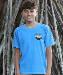 Miso Happy - Blue Hawaii Dyed Short Sleeve Crewneck T-Shirt