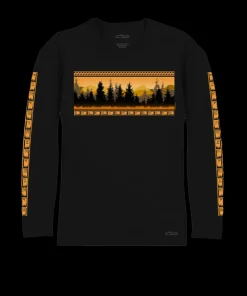 Mountain View Band - Jet Black Long Sleeve Pima T-Shirt