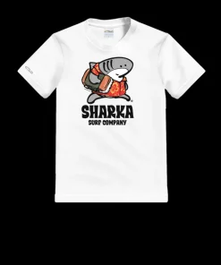 Musubi Sharka™ - White Short Sleeve Crewneck T-Shirt