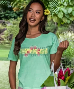 Ohia Lehua Band - Key Lime Dyed Short Sleeve Scoop Neck T-Shirt