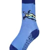 Paradise Honu - Graphic Cotton Crew Socks