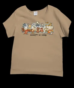 Picket Fence Pooches - Kona Coffee Dyed Short Sleeve Scoop Neck T-Shirt