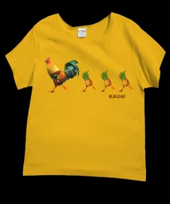 Pineapple Run - Pineapple Dyed Short Sleeve Scoop Neck T-Shirt