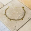 Pura Vida Smokey Quartz Gold Beaded Bracelet