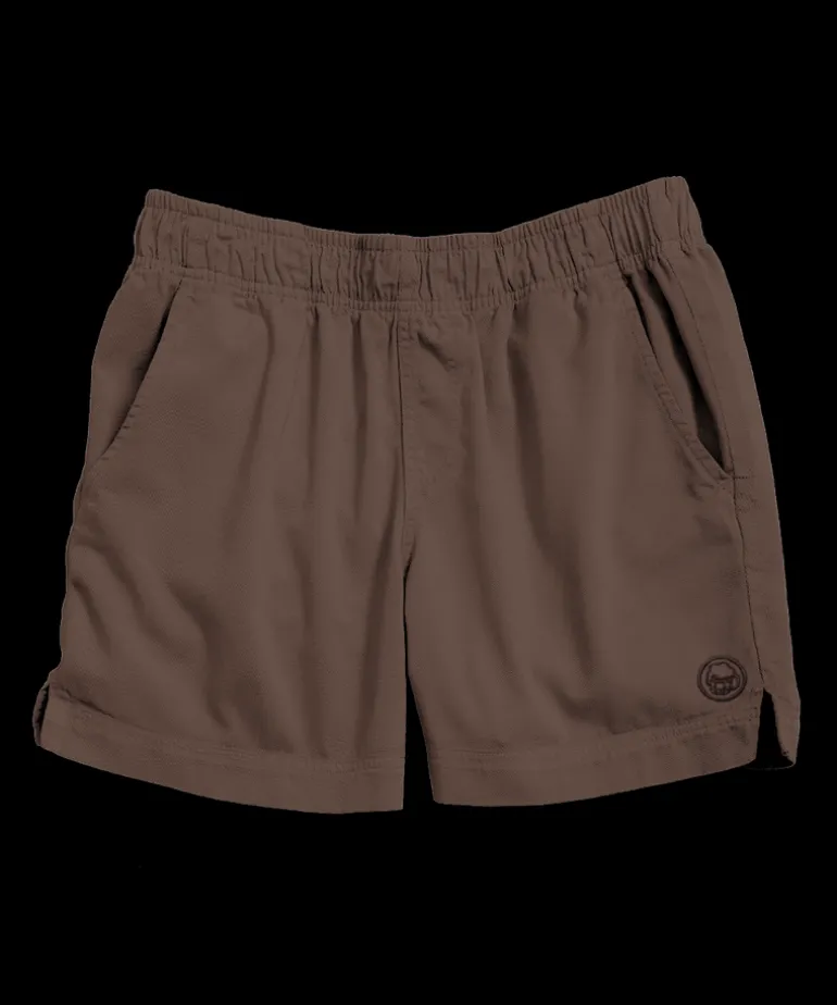 Root Beer Dyed Shoreline Twill Shorts