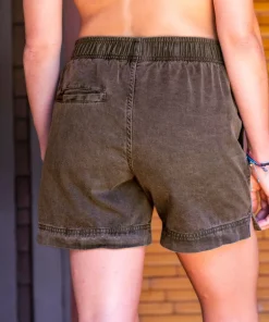Root Beer Dyed Shoreline Twill Shorts