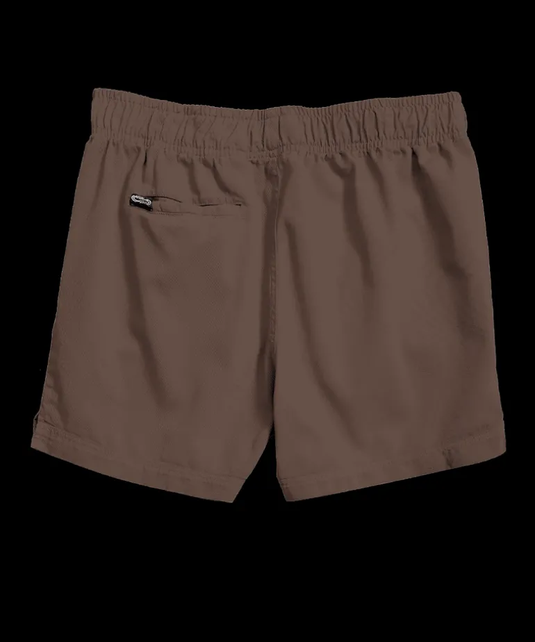 Root Beer Dyed Shoreline Twill Shorts