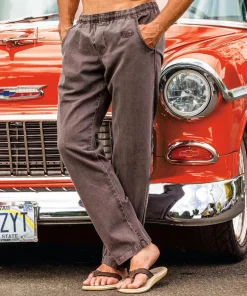 Root Beer Dyed Twill Pants