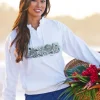 Sea Band - White Long Sleeve Lightweight Pullover