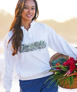 Sea Band - White Long Sleeve Lightweight Pullover