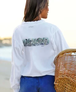 Sea Band - White Long Sleeve Lightweight Pullover