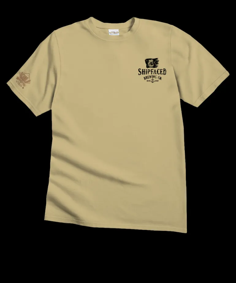 Shipfaced Brew - Beer Dyed Short Sleeve Crewneck T-Shirt