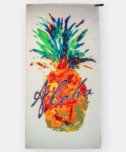Splatter Pineapple - Microfiber Beach Towel