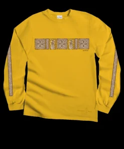 Tapa Pineapple Band - Pineapple Dyed Long Sleeve Crewneck T-Shirt