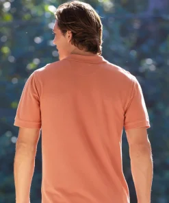 Tribal Elements - Chile Dyed Short Sleeve Oceanfront Polo Shirt