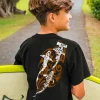 Tribal Hammer Thresher Ti - Black Short Sleeve Crewneck T-Shirt