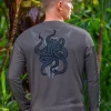 Tribal He'e Guardian - Smoke Long Sleeve Pima T-Shirt