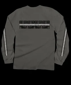 Tribal Ikaika Band - Crater Dyed® Long Sleeve Crewneck T-Shirt