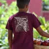 Tribal Manta Block - Fig Dyed Short Sleeve Crewneck T-Shirt