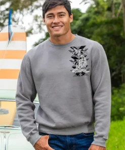 Tribal Reef Mako - Crater Dyed® Long Sleeve Sweatshirt