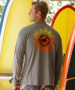 Tribal Sun - Crater Dyed® Long Sleeve Crewneck T-Shirt
