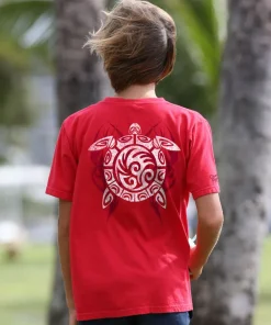 Tribe Turtle - Cherry Dyed Short Sleeve Crewneck T-Shirt