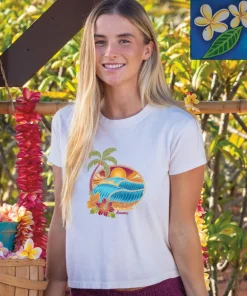 Tropical Paradise - Coconut Dyed Short Sleeve Crewneck T-Shirt
