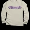 Twirling Band Swirls - Coconut Dyed Long Sleeve Crewneck T-Shirt
