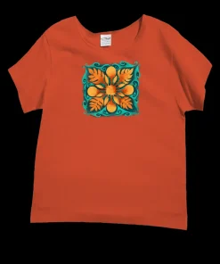 Ulu Quilt - Paprika Short Sleeve Scoop Neck T-Shirt