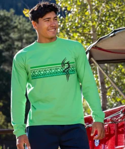 Veke Band - Green Apple Dyed Long Sleeve Crewneck T-Shirt