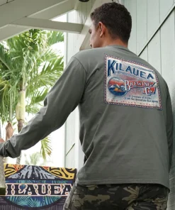 Volcano Brew - Crater Dyed® Long Sleeve Crewneck T-Shirt